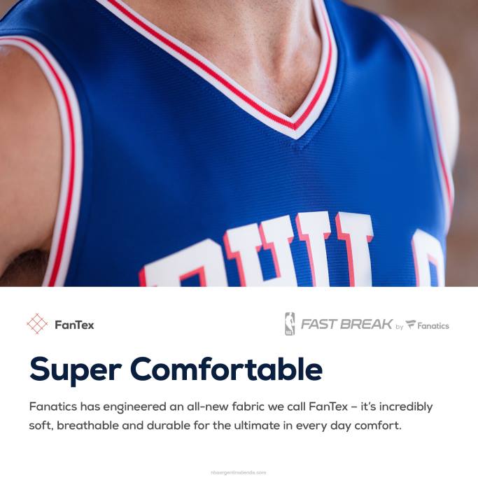 NBA 0F6D7039 réplica de la camiseta de los 76ers de filadelfia ben simmons royal fast break
