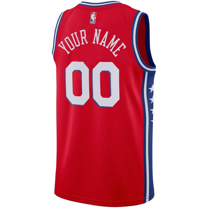 NBA 0F6D7494 camiseta philadelphia 76ers nike roja personalizada swingman