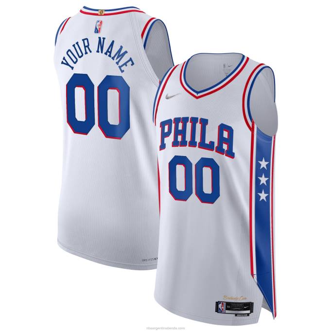 NBA 0F6D7766 philadelphia 76ers nike blanco diamante auténtico personalizado jersey