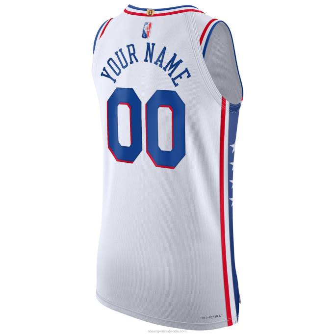 NBA 0F6D7766 philadelphia 76ers nike blanco diamante auténtico personalizado jersey