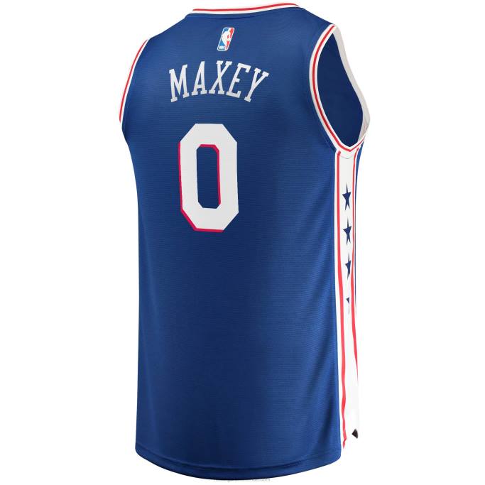 NBA 0F6D79 réplica de camiseta philadelphia 76ers tyrese maxey royal fast break