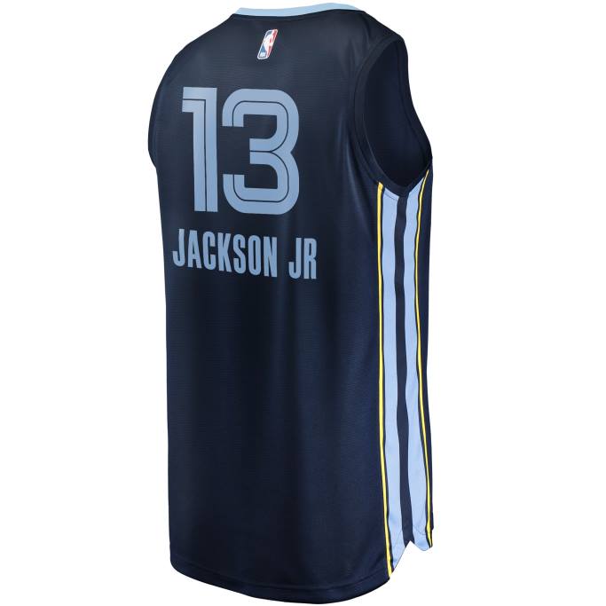 NBA 0F6D1120 los grizzlies de memphis jaren jackson jr. camiseta de jugador de contraataque azul marino