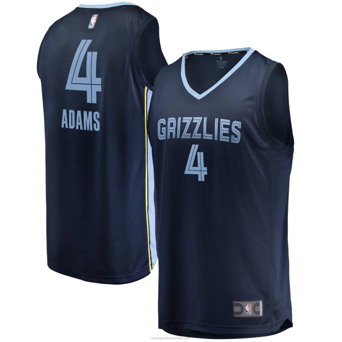 NBA 0F6D1419 Camiseta Réplica Fast Break Azul Marino De Steven Adams De Los Grizzlies De Memphis