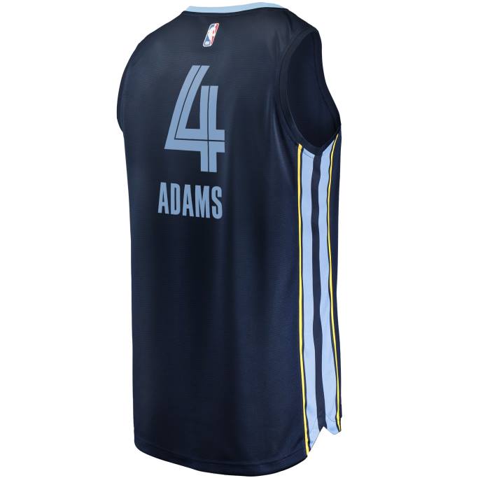 NBA 0F6D1419 Camiseta Réplica Fast Break Azul Marino De Steven Adams De Los Grizzlies De Memphis