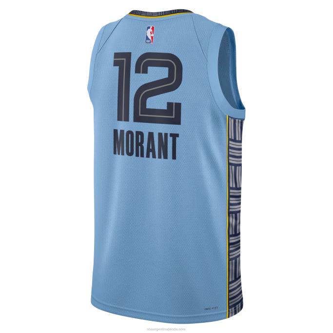 NBA 0F6D17 memphis grizzlies ja morant jordan marca azul claro swingman jersey