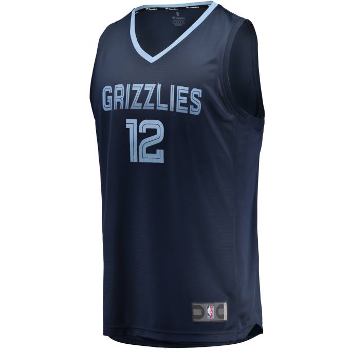 NBA 0F6D40 camiseta réplica de memphis grizzlies ja morant azul marino fast break