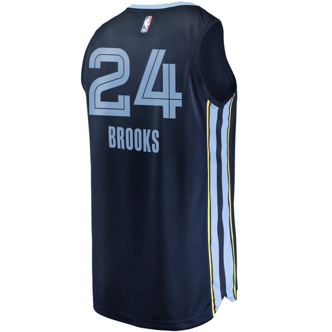 NBA 0F6D502 memphis grizzlies dillon brooks camiseta de jugador de ruptura rápida azul marino