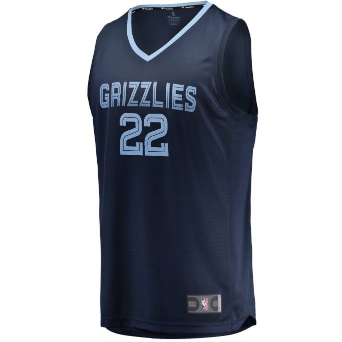 NBA 0F6D509 réplica de camiseta de los grizzlies de memphis desmond bane azul marino fast break