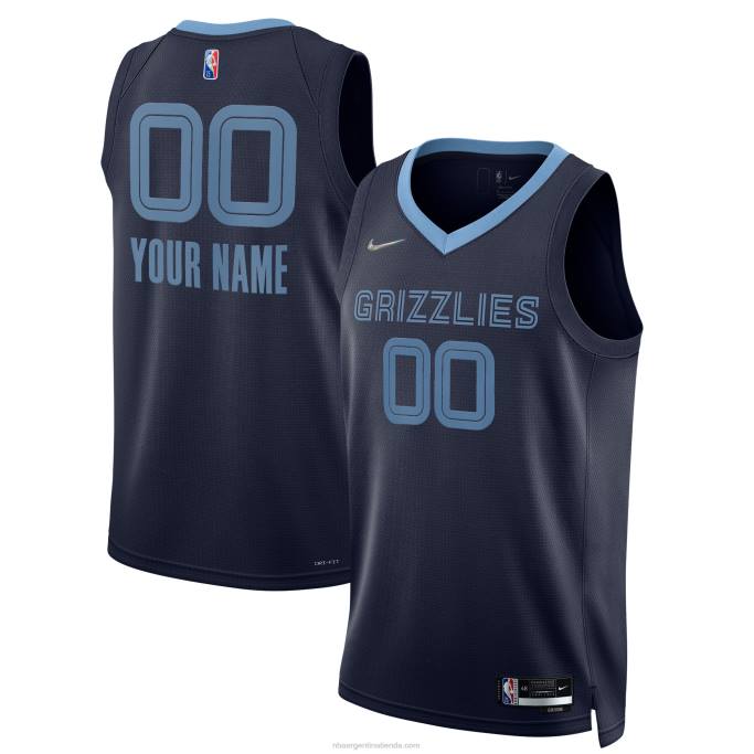 NBA 0F6D6840 camiseta personalizada de los grizzlies de memphis nike azul marino diamante swingman