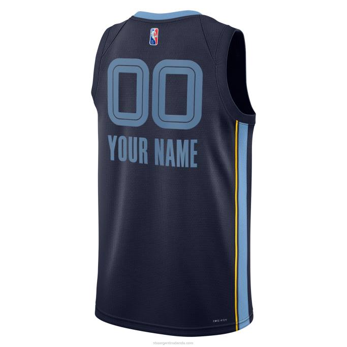 NBA 0F6D6840 camiseta personalizada de los grizzlies de memphis nike azul marino diamante swingman