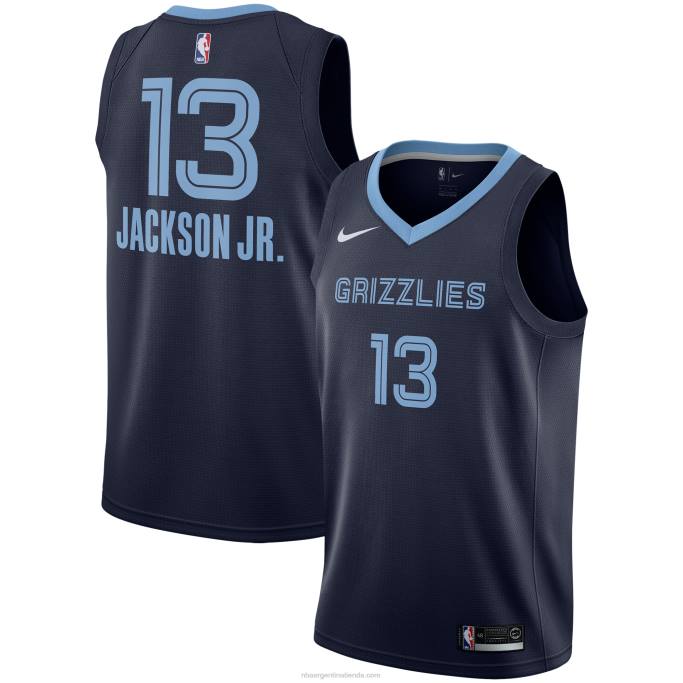 NBA 0F6D7750 camiseta de los grizzlies de memphis jaren jackson nike azul marino del equipo swingman