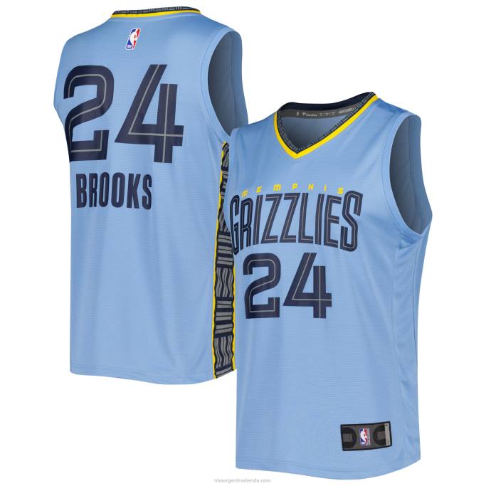 NBA 0F6D905 memphis grizzlies dillon brooks azul claro fast break réplica jugador jersey