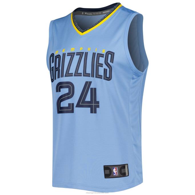 NBA 0F6D905 memphis grizzlies dillon brooks azul claro fast break réplica jugador jersey