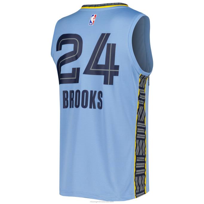 NBA 0F6D905 memphis grizzlies dillon brooks azul claro fast break réplica jugador jersey