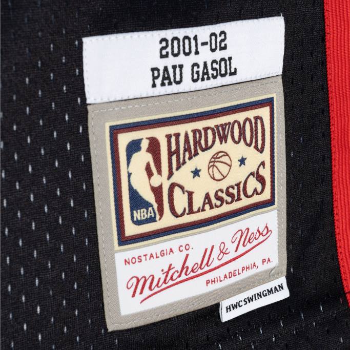 NBA 0F6D952 camiseta memphis grizzlies pau gasol mitchell & ness negro/turquesa hardwood classics split swingman jersey
