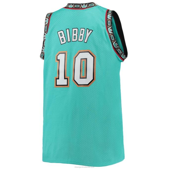 NBA 0F6D1042 vancouver grizzlies mike bibby mitchell & ness verde azulado grande y alto clásico de madera dura jersey