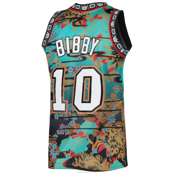 NBA 0F6D6838 vancouver grizzlies mike bibby turquesas clásicos de madera dura año nuevo lunar swingman jersey