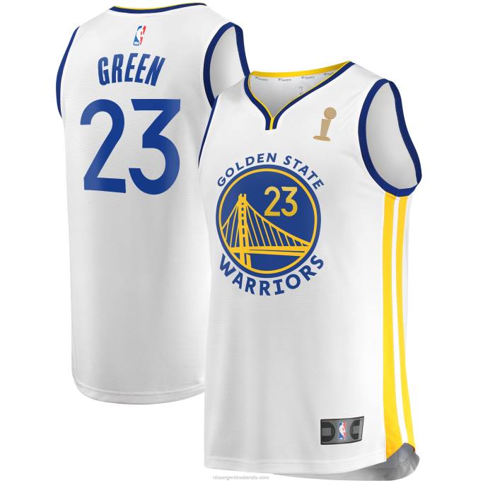 NBA 0F6D1383 Golden State Warriors Draymond Green White Finals Champions Fast Break Réplica playera de jugador