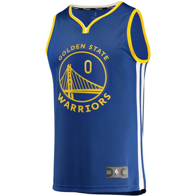 NBA 0F6D1538 golden state warriors donte divincenzo azul fast break replica jugador camiseta - icono