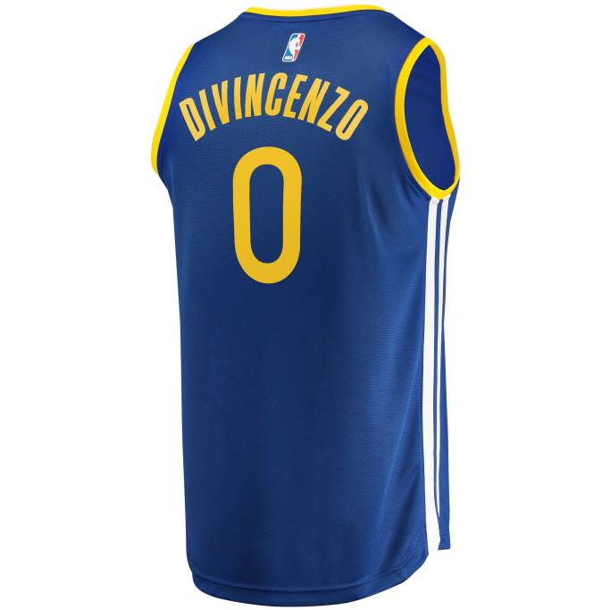 NBA 0F6D1538 golden state warriors donte divincenzo azul fast break replica jugador camiseta - icono
