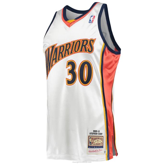 NBA 0F6D2115 golden state warriors stephen curry white hardwood classics jersey de jugador auténtico