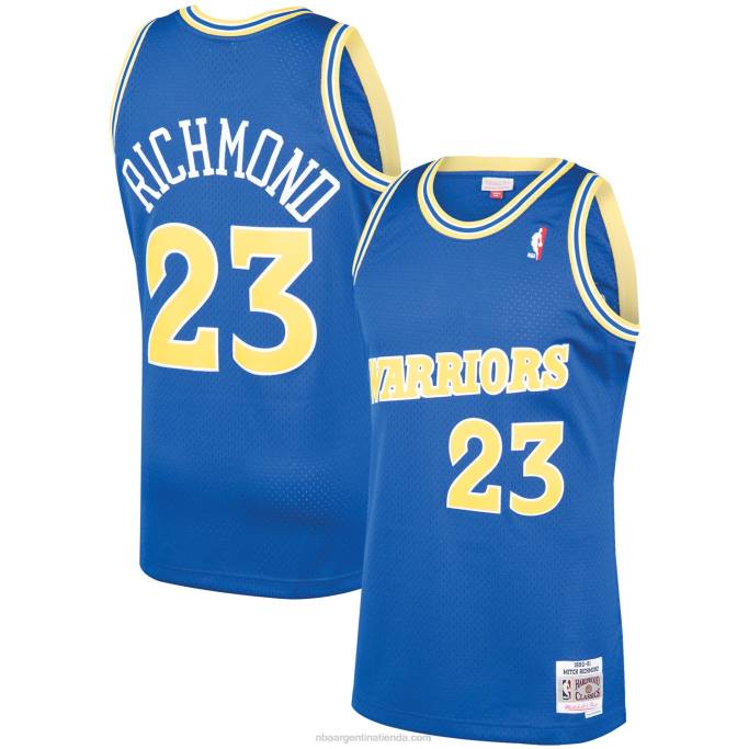 NBA 0F6D2159 golden state warriors mitch richmond royal 1990-91 hardwood classics swingman player jersey