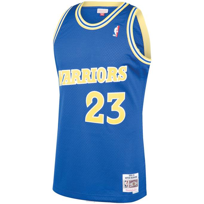 NBA 0F6D2159 golden state warriors mitch richmond royal 1990-91 hardwood classics swingman player jersey