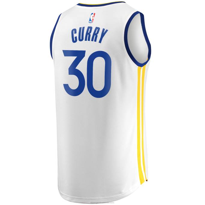 NBA 0F6D245 golden state warriors stephen curry blanco fast break replica jugador jersey