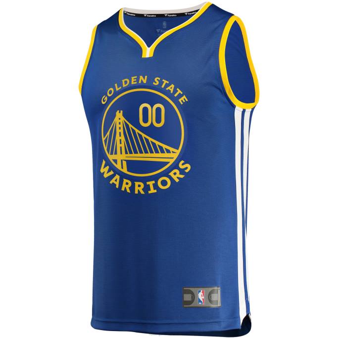 NBA 0F6D2505 golden state warriors jonathan kuminga royal fast break réplica jersey