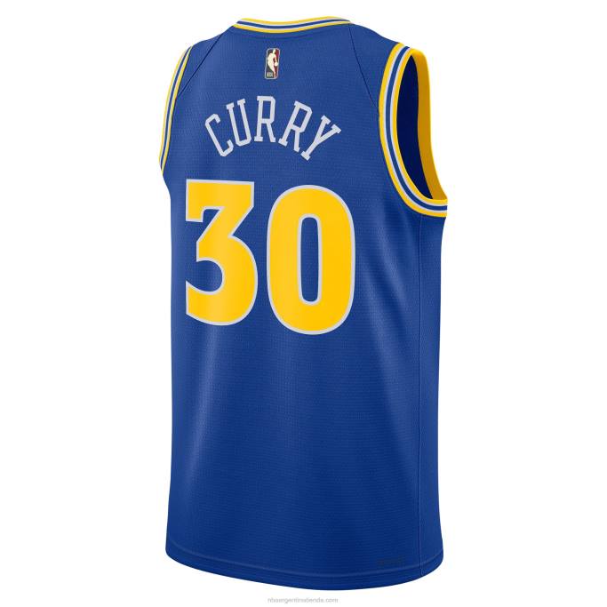 NBA 0F6D26 camiseta de los guerreros del estado dorado stephen curry nike royal swingman