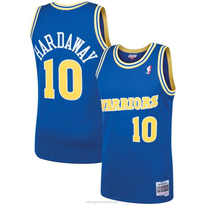 NBA 0F6D425 golden state warriors tim hardaway royal 1990 hardwood classics swingman player jersey
