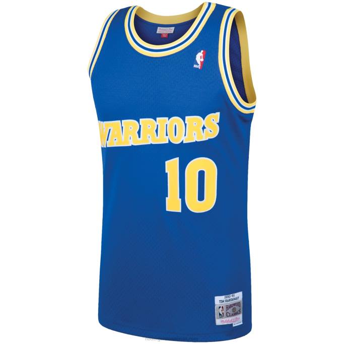 NBA 0F6D425 golden state warriors tim hardaway royal 1990 hardwood classics swingman player jersey