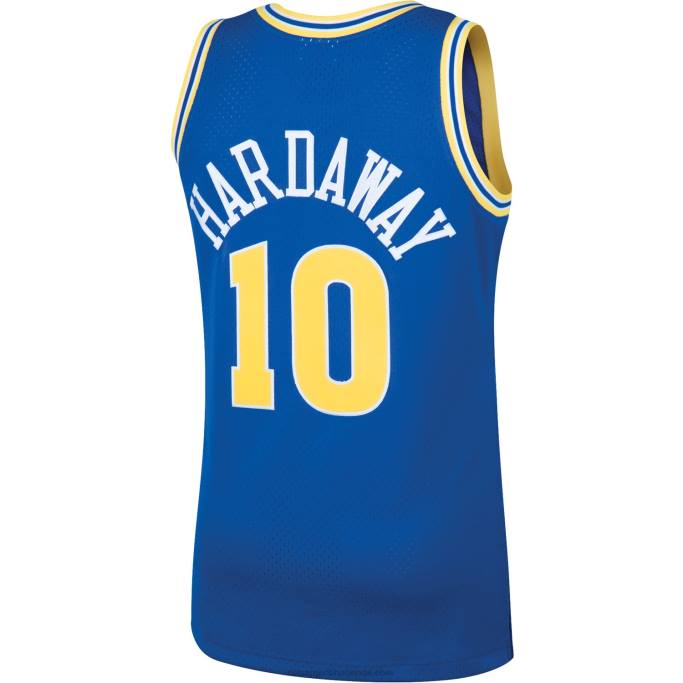 NBA 0F6D425 golden state warriors tim hardaway royal 1990 hardwood classics swingman player jersey
