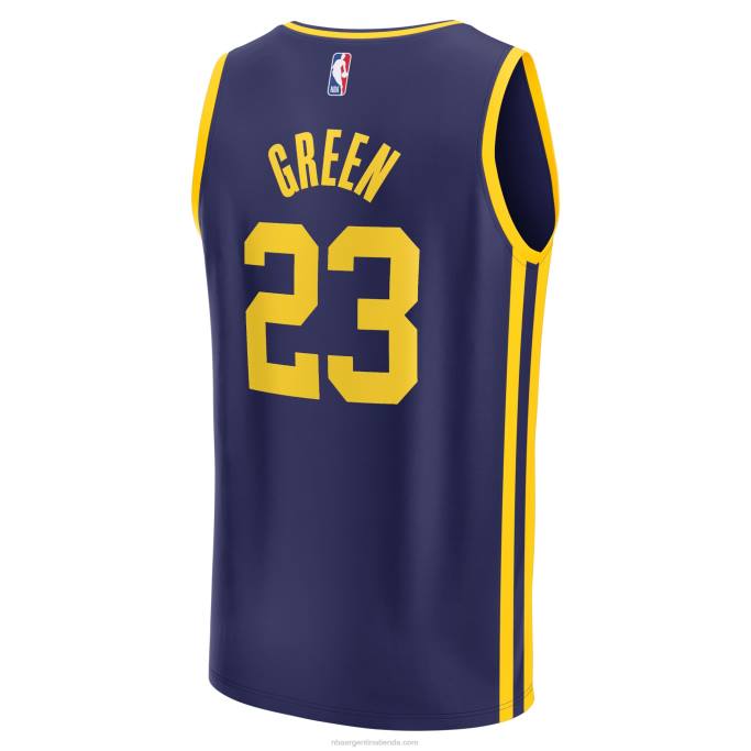 NBA 0F6D4546 golden state warriors draymond verde azul marino fast break replica jugador jersey