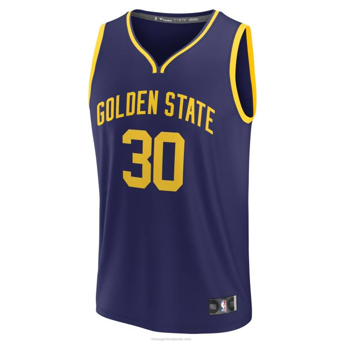 NBA 0F6D60 golden state warriors stephen curry navy fast break replica jugador jersey