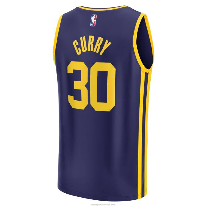 NBA 0F6D60 golden state warriors stephen curry navy fast break replica jugador jersey