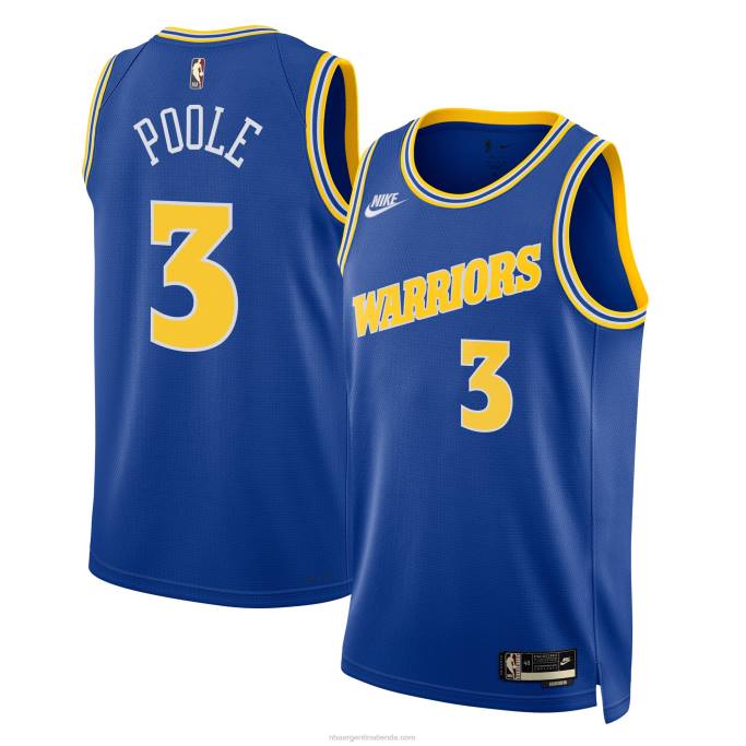 NBA 0F6D6969 camiseta de los guerreros del estado dorado jordan poole nike royal swingman