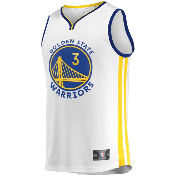 NBA 0F6D6990 golden state warriors jordan poole blanco fast break replica jugador jersey