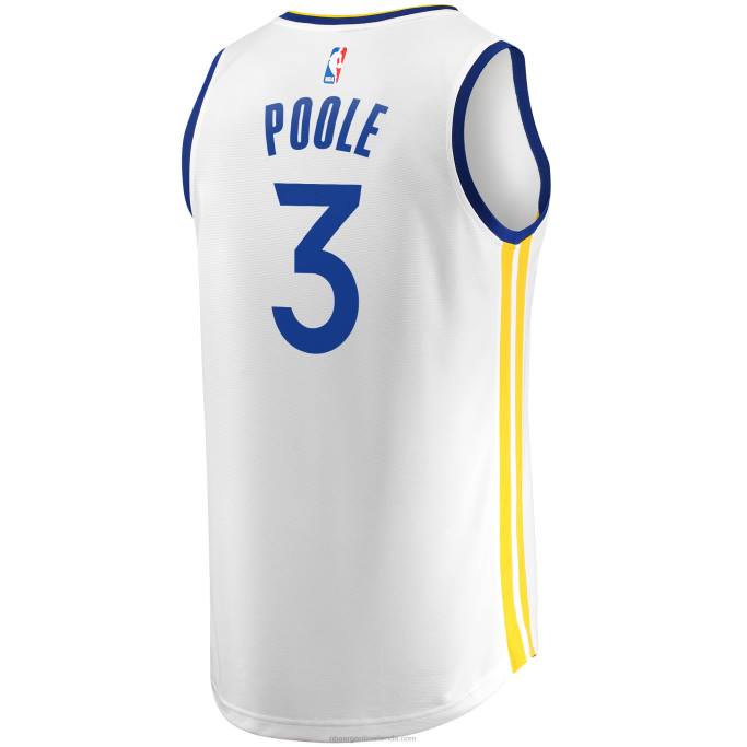 NBA 0F6D6990 golden state warriors jordan poole blanco fast break replica jugador jersey