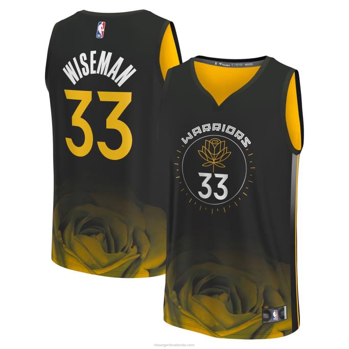 NBA 0F6D772 camiseta golden state warriors james wiseman negra fastbreak