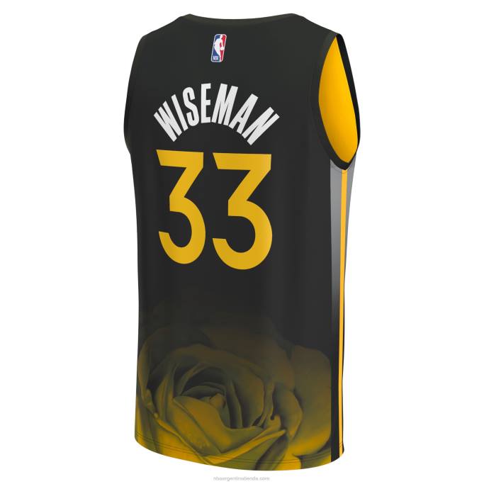 NBA 0F6D772 camiseta golden state warriors james wiseman negra fastbreak