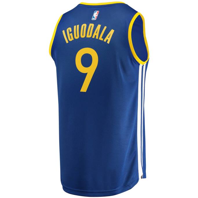 NBA 0F6D907 Golden State Warriors Andre Iguodala Réplica de camiseta Royal Fast Break
