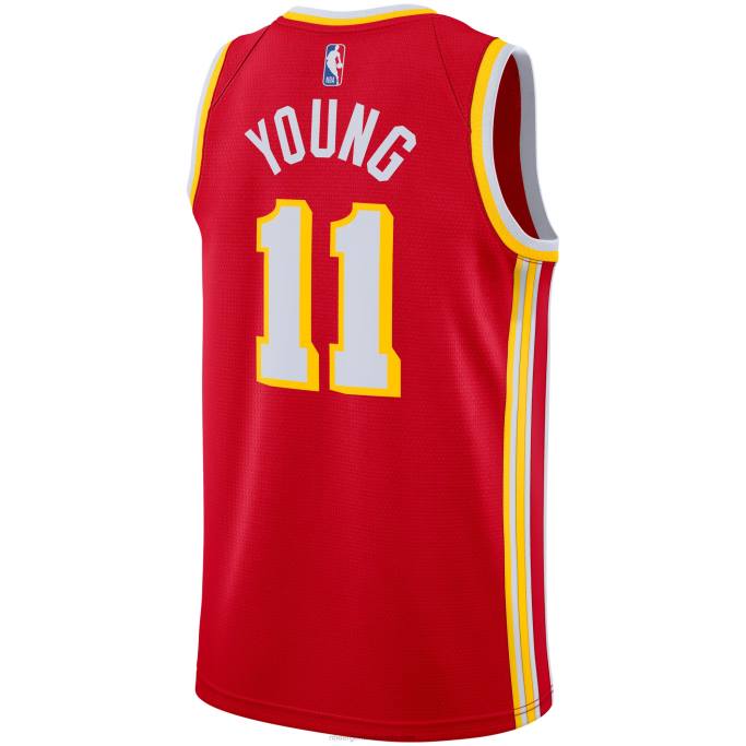 NBA 0F6D10438 atlanta hawks trae joven nike rojo swingman jersey