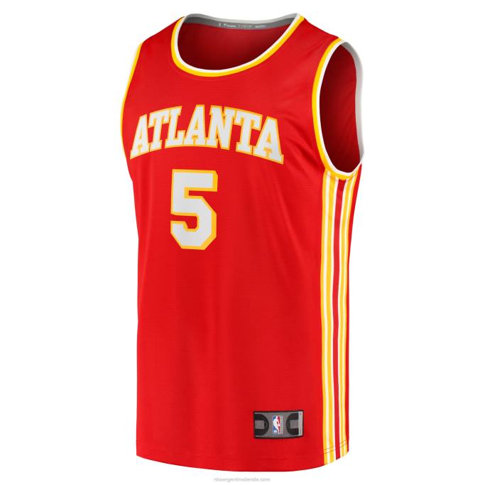 NBA 0F6D1588 atlanta hawks dejounte murray rojo fast break réplica jersey