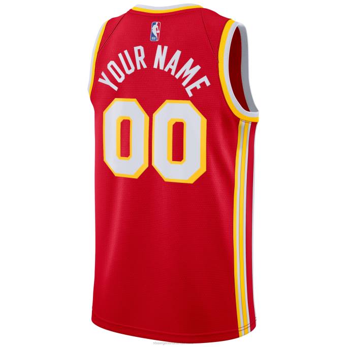 NBA 0F6D1716 atlanta hawks nike rojo swingman camiseta personalizada
