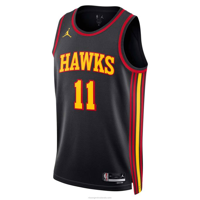 NBA 0F6D211 atlanta hawks trae joven jordan brand negro swingman jersey