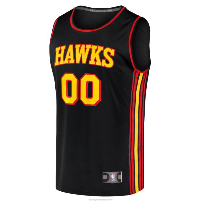 NBA 0F6D276 atlanta hawks negro fast break réplica camiseta personalizada
