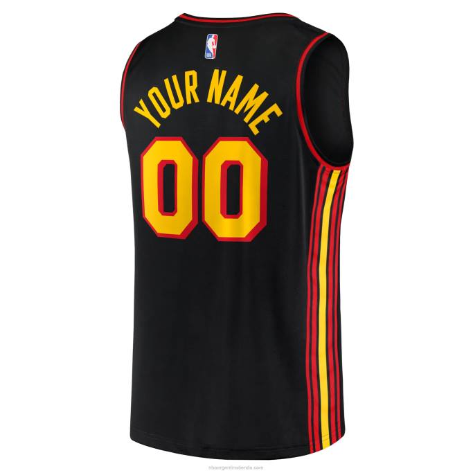 NBA 0F6D276 atlanta hawks negro fast break réplica camiseta personalizada