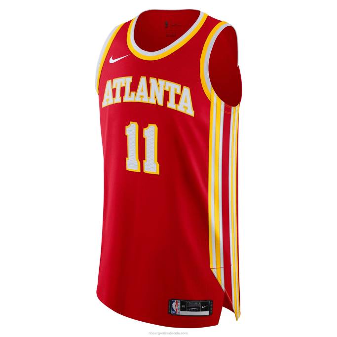 NBA 0F6D2850 atlanta hawks trae joven nike rojo auténtico jugador jersey