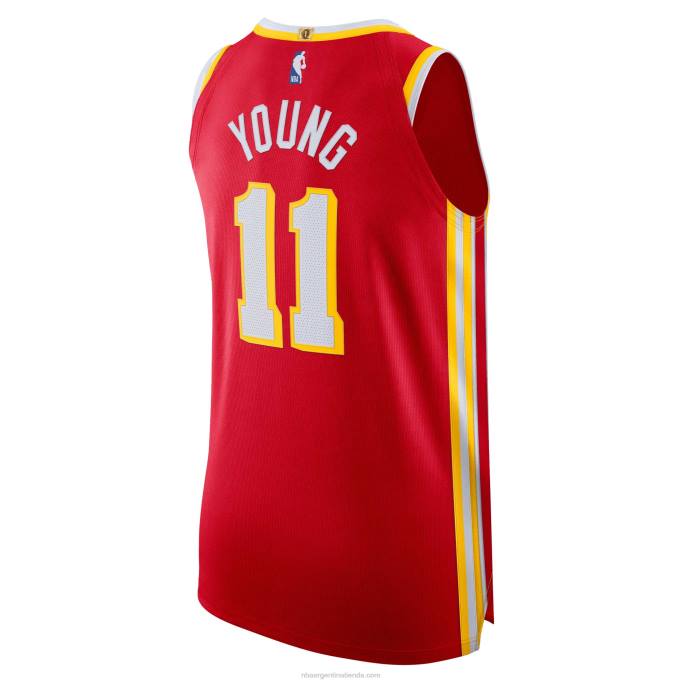 NBA 0F6D2850 atlanta hawks trae joven nike rojo auténtico jugador jersey